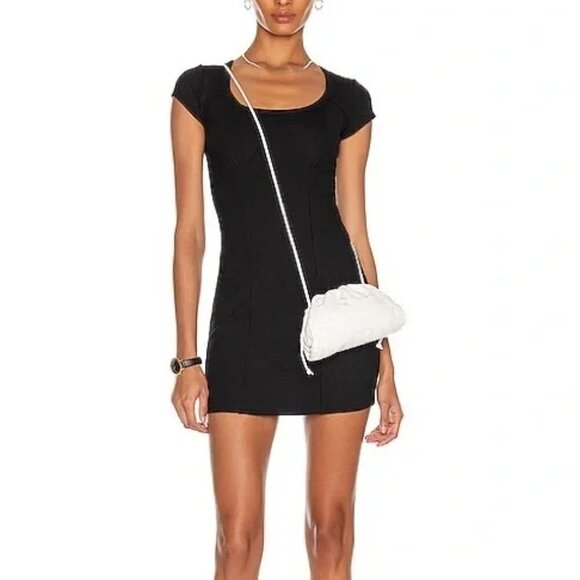 Year of Ours Marilyn Ribbed Dress Black Size XS - Picture 1 of 6